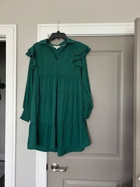 Umgee USA Tiered Ruffle Dress